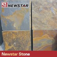 China hot sale top quality rusty slate pieces