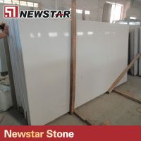 pure white quartz stone countertop