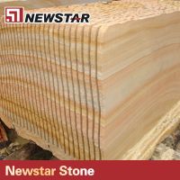 Chinese hot sales polished teakwood sandstone slabs