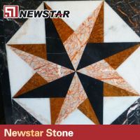 China high quality polished waterjet marble
