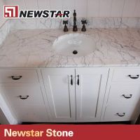 bianco white marble vanity top