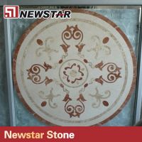 China top quality waterjet marble tiles design floor pattern