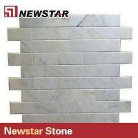 new arrival square white marble mosaic