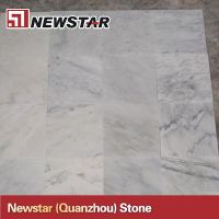 chinese polished east white marble tile