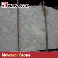 polished white carrara marble slab
