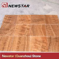 wooden yellow polished marble flooring tile