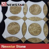 Newstar polished marble mosaic tile