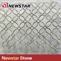Newstar white marble mosaic tiles mixed