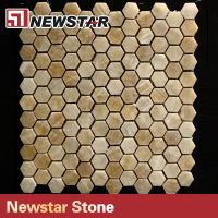 Newstar polished crema marble mosaic