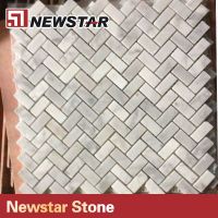 Newstar white carrara marble mosaics tiles