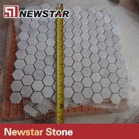 Newstar white carrara marbles mosaics tiles