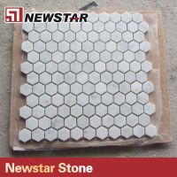 Newstar white marble mosaics tiles