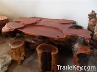 WOOD ROOT CARVING -TEA TABLE
