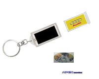 LCD solar powered flashing keychain/keyring/blinking keychain  AK005