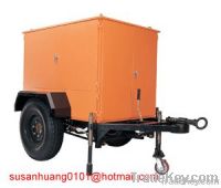 Mobile two vacuum Transformer oil treatment plant mounted on trailer