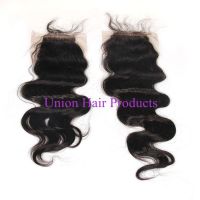 wholesale price top grade quality 100% virgin human hair lace closure