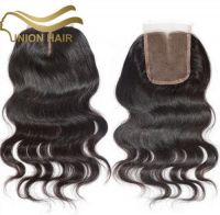 High Quality Body Wave lace closure Free Parting Lace Closure(4"x4") with hair Accept Paypal