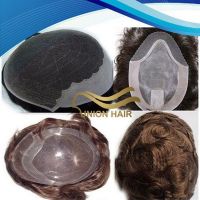 100% real human hair toupee for men,6 inch hair men toupee,best quality toupee on sale