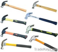 amercian style claw hammer with wood handle