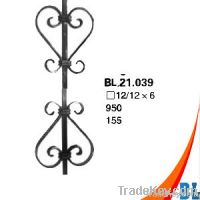 2012 china factory hand hammered wrought iron balusters of staircase