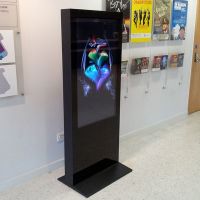 37 inch free standing picture frame ad kiosk