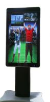 46inch stand lcd led advertising screen built in flash card media player