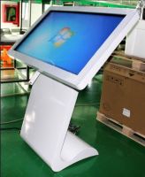 55inch Freestanding poster LCD display stands with a digital advertising screen