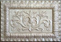 Floral Tile with Acanthus Frame