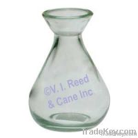 5 oz. Clear Teardrop Bottle/Vase, Recycled Glass