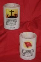 Flameless Tealight Hurricane Candles