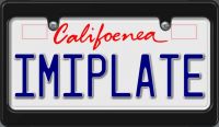 Imiplate - adhesive/magnetic souvenir license plates
