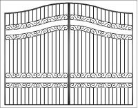 Wroug iron gate
