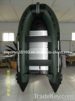 Inflatable boat with aluminium floor