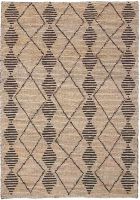 Semi Bleach Hand Woven Jute Loop Rugs & Carpets