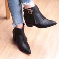 Inner Heel Pointed Toe Booties