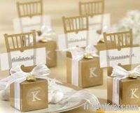 Golden Chair wedding favor box/wedding favors/wedding gift