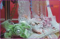 cotton lace, elastic lace, handmade bow