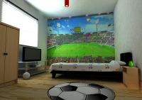 Wall-tastic Football children's wallpaper mural