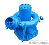 Coil pipe four nozzle incline jet pelton small water turbine generator