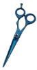 Bridle BR-004 Straight Titanium blue color Coated Hair dressing Scissor