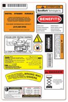 Labels & Decals-Industrial Strenght, Multi-lingual, Subsurface print