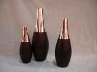 half electroplate flower vase