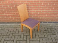 Restaurant Dining Chair with Purple Upholstered Seat