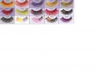 colorful party knitted eyelash