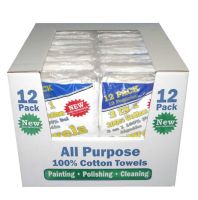 2 IN 1 Cotton/Terry Towel, 12 pack