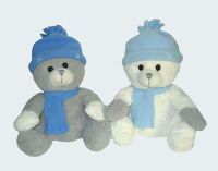 Plush X'mas item-2 asst bears