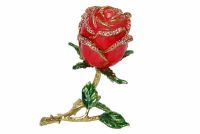 Rose-shaped trinket box