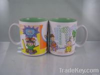 Ceramic straight mug with full printing