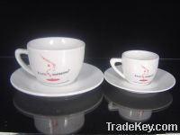 Porcelain espresso and cappuccino cup&saucer