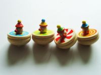 wooden peg-top & any color tops
